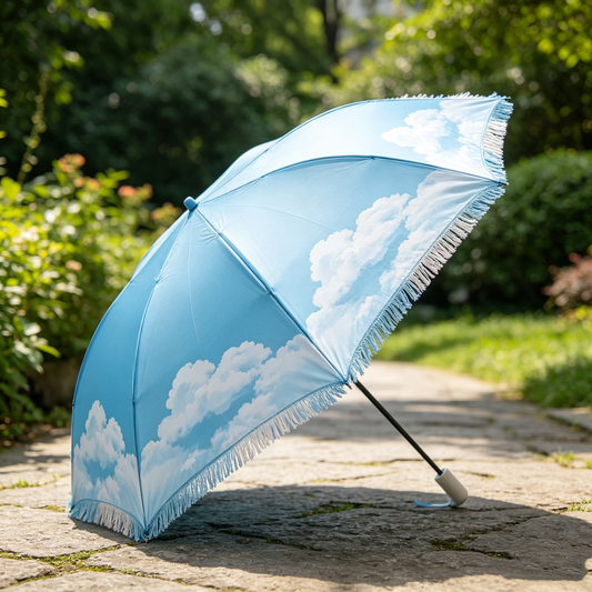 Sky & Cloud Fringe Umbrella