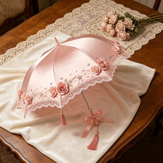 Blush Rose Star Parasol