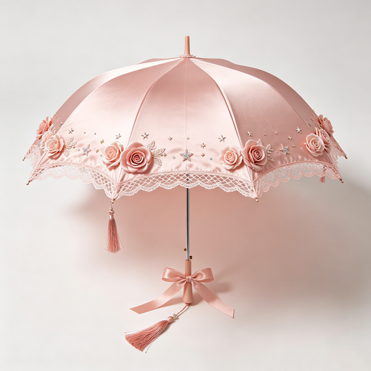 Blush Rose Star Parasol
