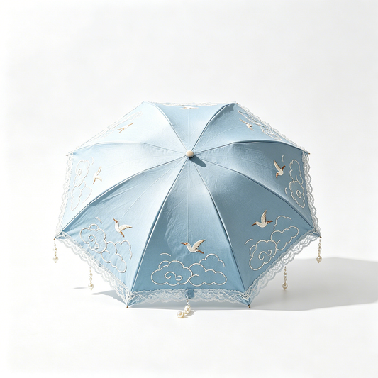 Blue Crane Cloud Parasol
