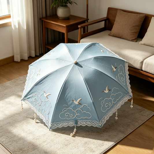 Blue Crane Cloud Parasol